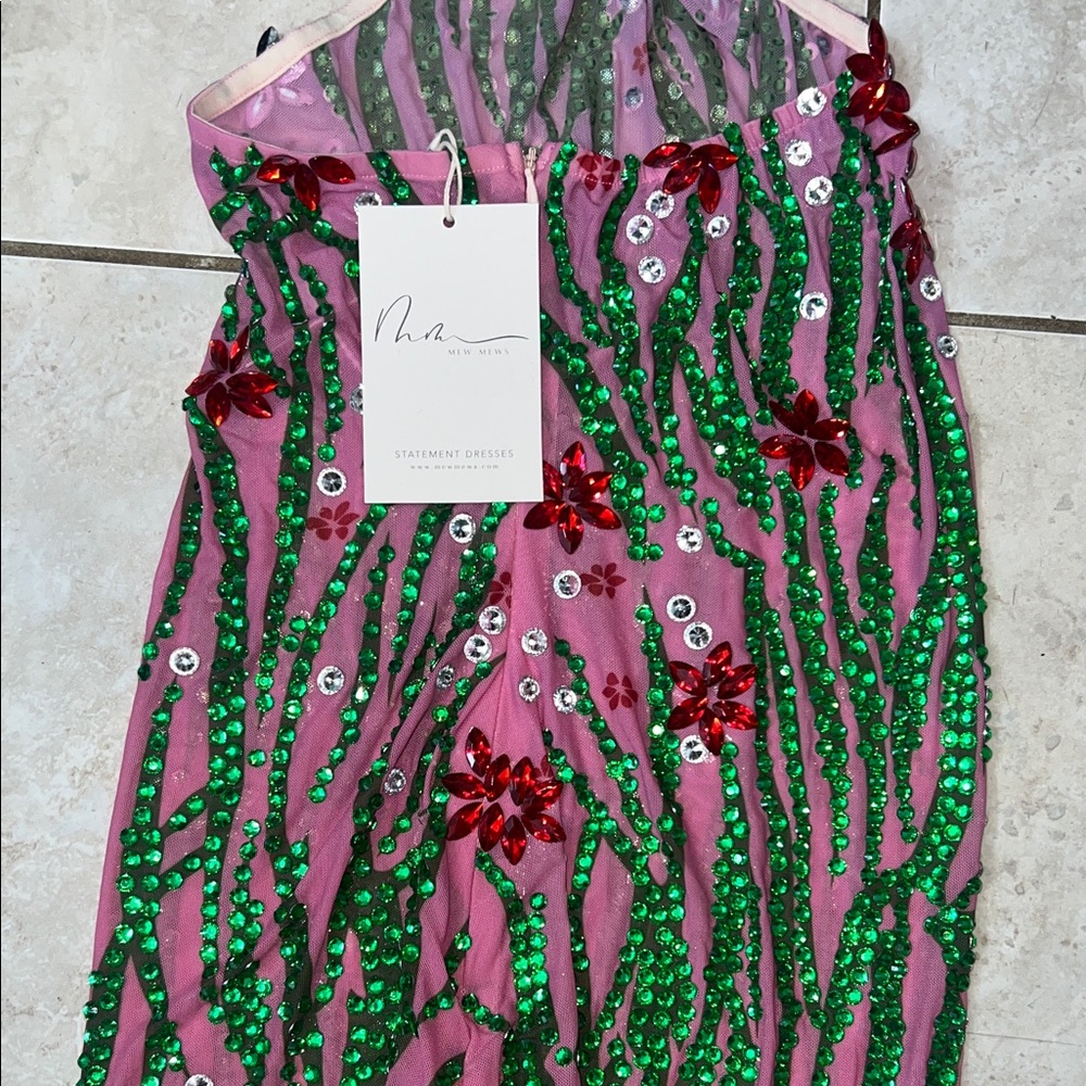 Mew Mews Purple with Green Red White Sparkling Jewels Size Small New with Tag - Picture 10 of 12